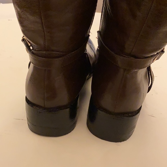 Tory Burch RIDING BOOTS SZ 10.5 BROWN Leather Equestrian HORSE JOCKEY STABLES - Picture 8 of 16